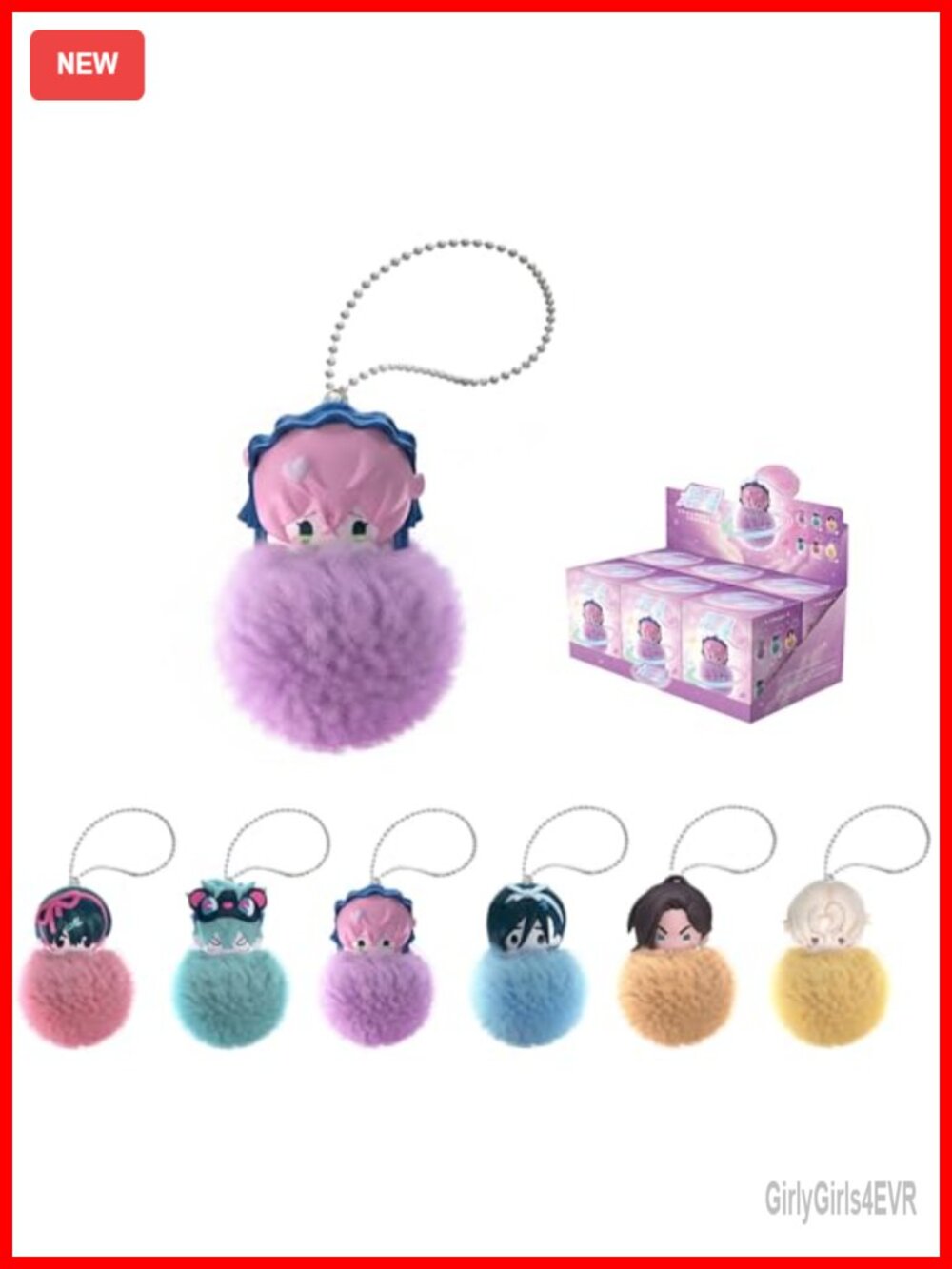 YJacuing Alien Stage Blind Box Plush Keychain 2" Polyester PVC Anime Bag Charm